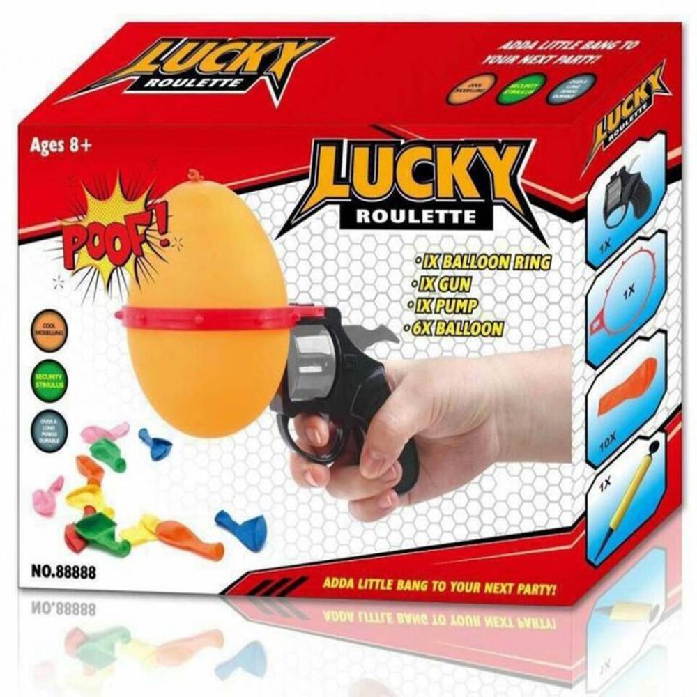 √ Harga Lucky Russian Roulette Game Balloon Gun Party Deceptive Toy