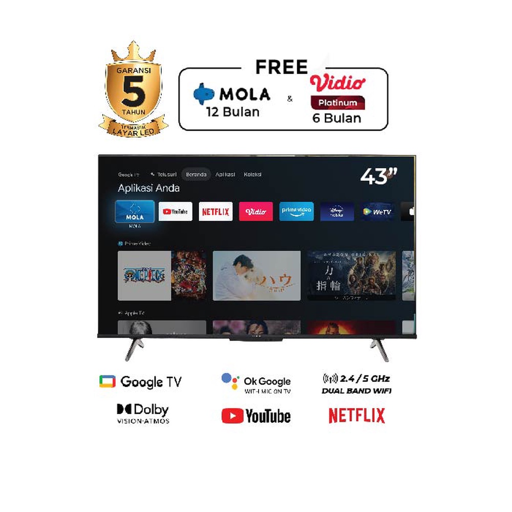 Harga Polytron K Uhd Smart Google Tv Inch Pld Ug Terbaru Bhinneka