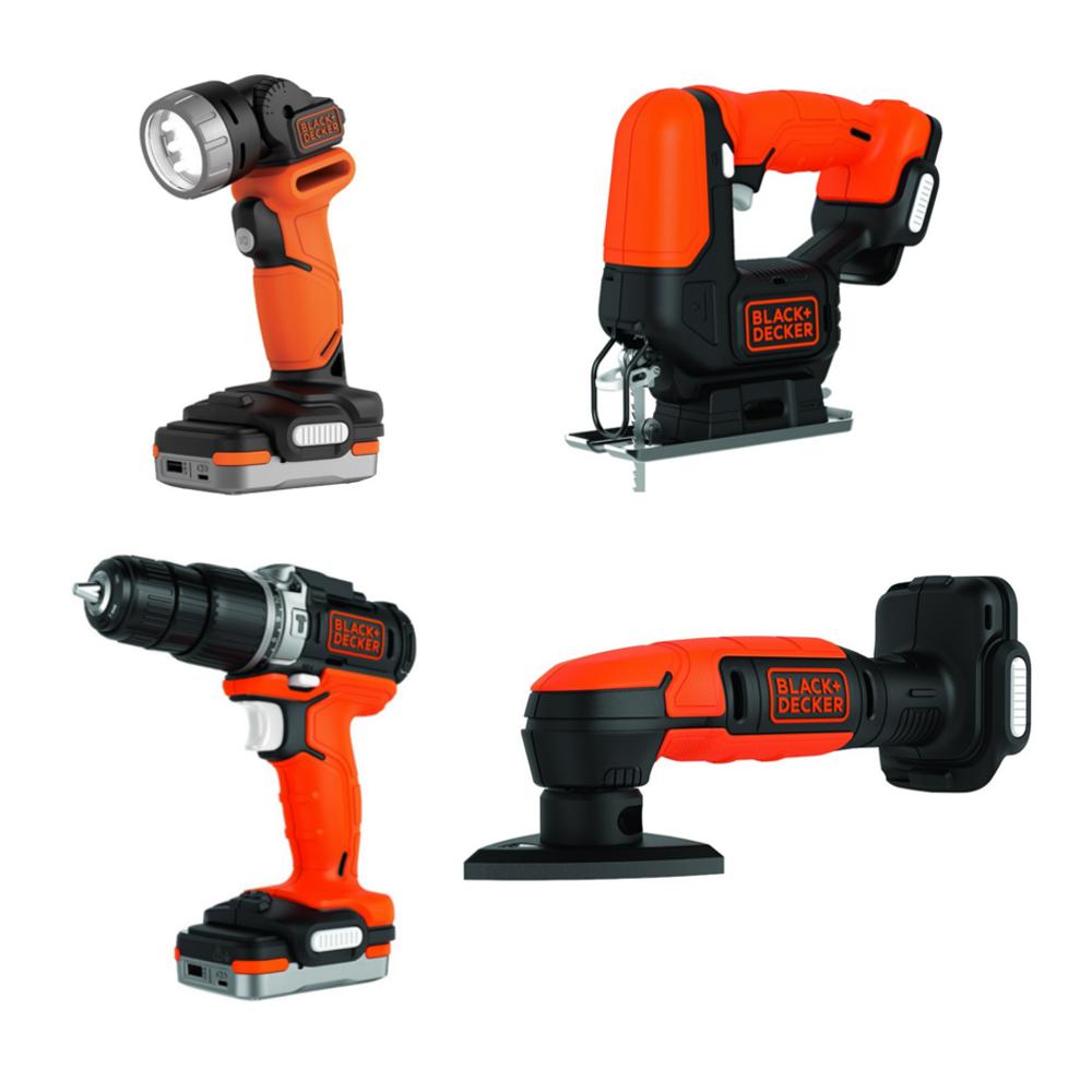 √ Harga BLACK & DECKER GoPak 4-Tool Combo Kit 4 In1 Perkakas BDCK123S1S ...