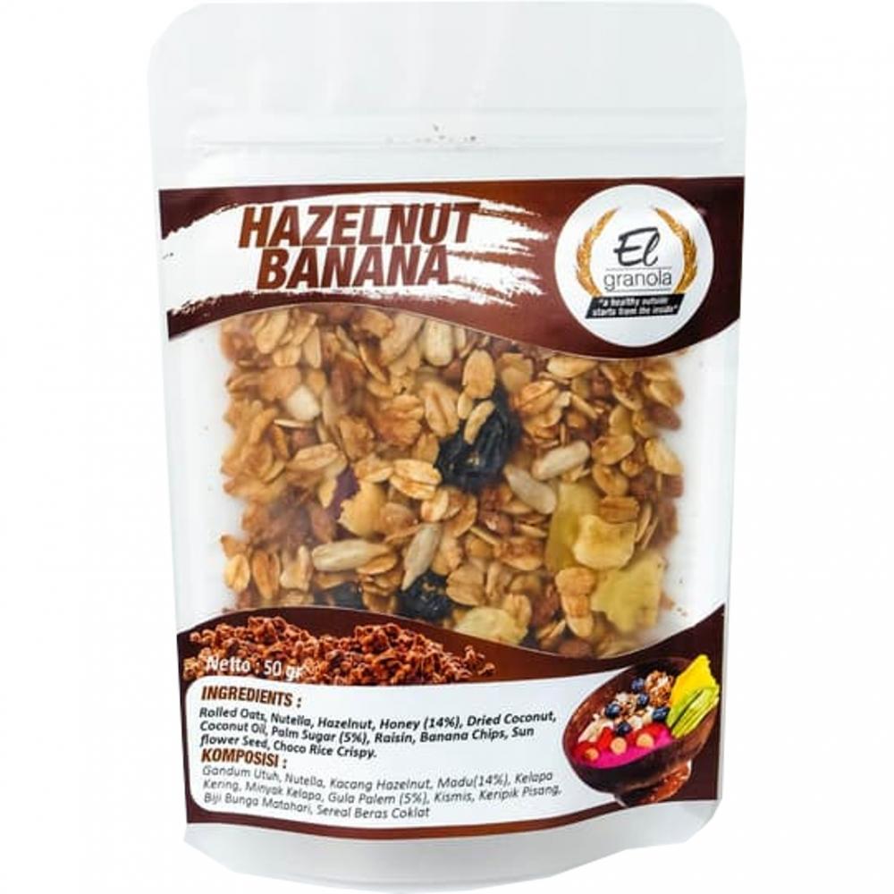 Jual El Granola Hazelnut Banana 50 Gr Bhinneka