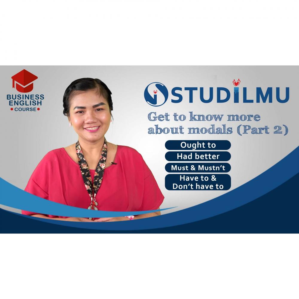 √ Harga STUDiLMU Get To Know More About Modals Part 2 Terbaru | Bhinneka