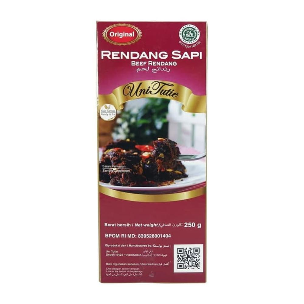 √ Harga Rendang Unitutie Daging Sapi Asli 250 Gr Terbaru Bhinneka