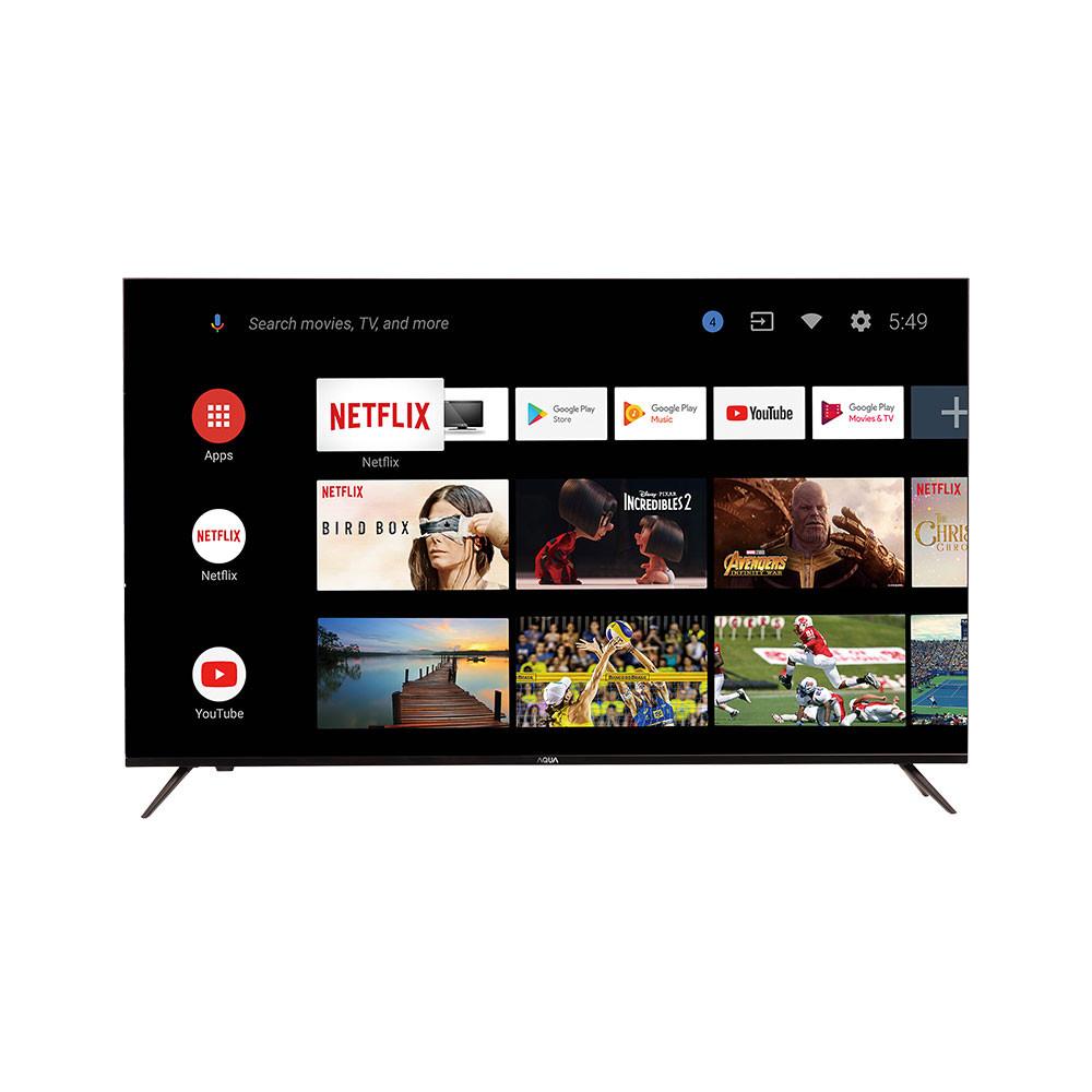 Harga AQUA 55 Inch Android TV 4K UHD LE55AQT6600UG Terbaru Bhinneka