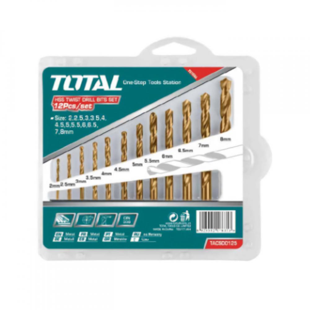 √ Harga TOTAL 12 Pcs HSS Twist Drill Bits Set TACSD0125 Terbaru | Bhinneka