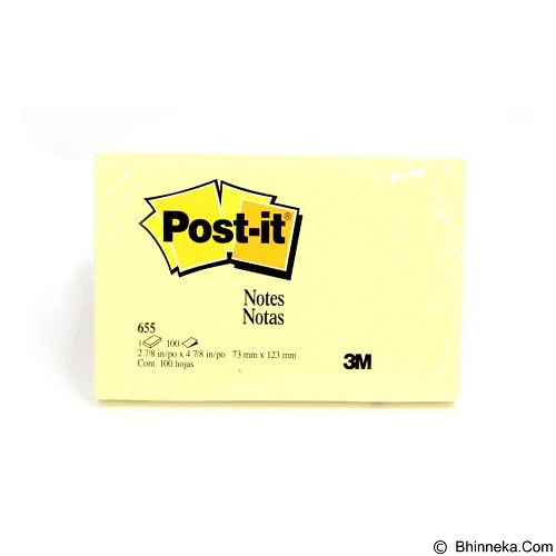 Daftar Harga 3M Post-It Notes 3 X 5 Inch 655 - Yellow | Bhinneka