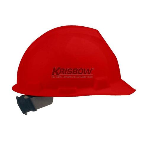 Krisbow KW1000321 Helmet Front Brim Red