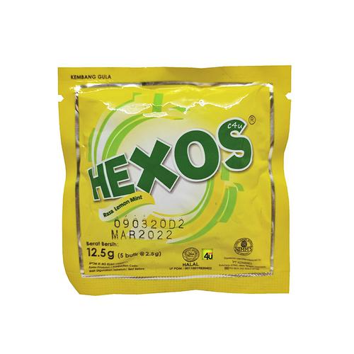 HEXOS - Permen Mint - 1 SACHET Isi 5 butir KUNING