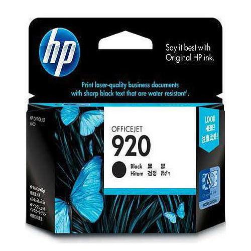HP 920 Black Officejet Ink Cartridge(CD971AA)