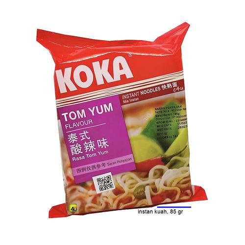 KOKA Reguler Pack - Singapore Instant Noodles - 85 gr HALAL Tom Yum