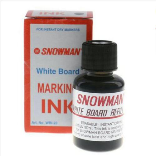 Snowman Refill tinta spidol White Board BG-12 Black