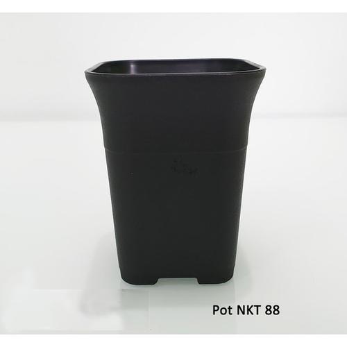 Pot Kotak Plastik Hitam Mini NKT no 5