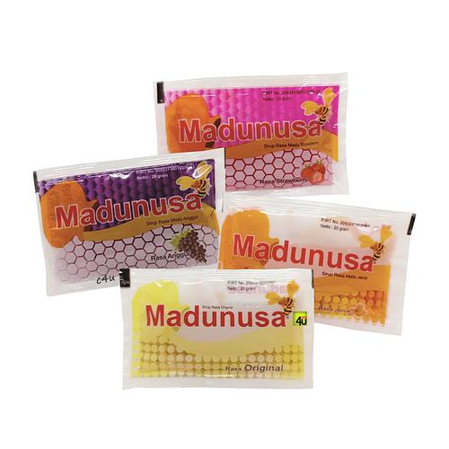 Madunusa - Sirup Madu Pilihan - Paket 5 Sachet STRAWBERRY