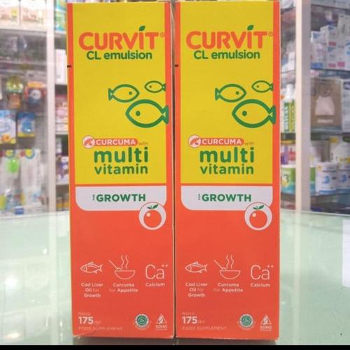 Original Curvit CL Emulsion 175ml /Curcuma Penambah Nafsu Makan Anak