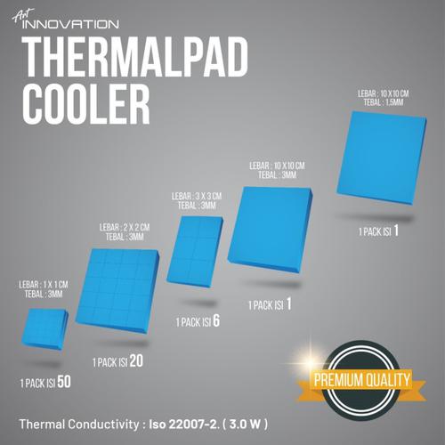 Thermal Pad Termal Silicone Heatsink - 10 X 10 X 3mm