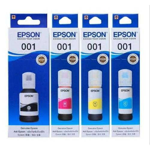 Tinta Epson 001 L4150 L4160 L6160 L6170 L6190 BK,C,M,Y 1 set