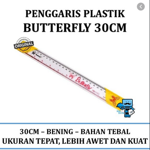 Penggaris buterfly 30cm