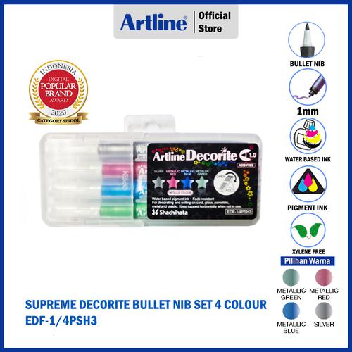 ARTLINE Spidol Supreme Decorite Bullet Nib Marker EDF-1/PSH3