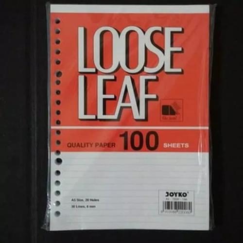 Refill isi ulang kertas loose leaf binder file joyko A5 100 lbr