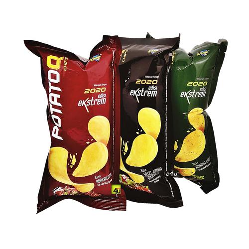 PotatoQ Chips - Snack Olahan Kentang - 28 gr Rumput Laut