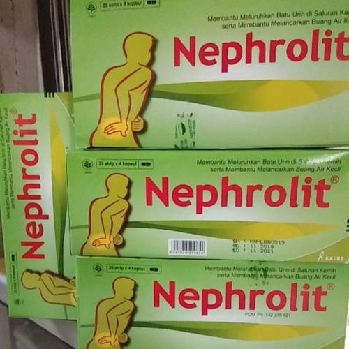 Original Nephrolit 25 strip / obat kencing batu / perlancar buang air kecil ST