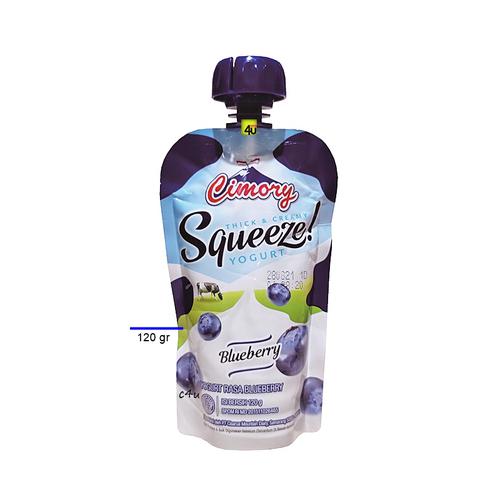 Cimory SQUEEZE - Thick and Creamy Yoghurt - 120 gr RTD Blueberry
