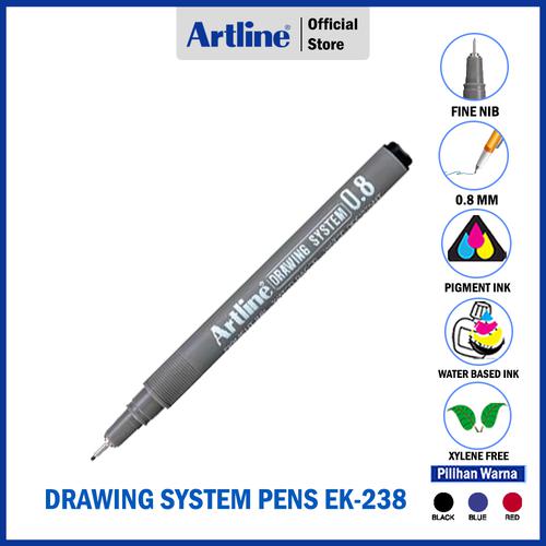ARTLINE Drawing System Pens EK-238 GREEN