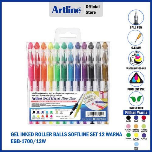 ARTLINE Ballpoint Pen Softline SET 12 Colours EGB-1700/12W
