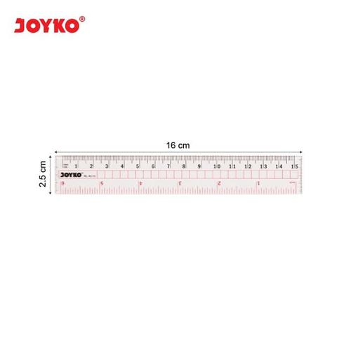 Joyko Penggaris Acrylic 15cmRL-AC-15