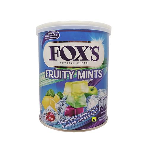 FOXS Tin - Crystal Clear Candy Kaleng - 180 gr Fruity Mints