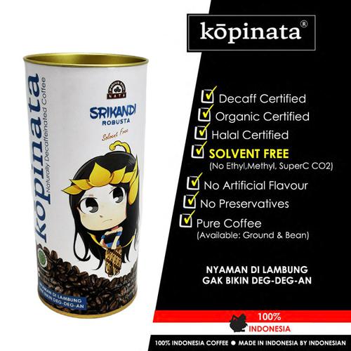 kopi decaf rendah kafein bebas kimia/robusta blue - GILING HALUS. DEWI SHINTA