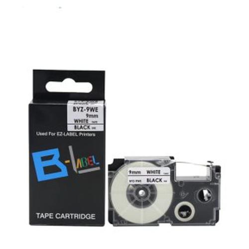 EZ label tape printer black on white 9 mm Casio compatible