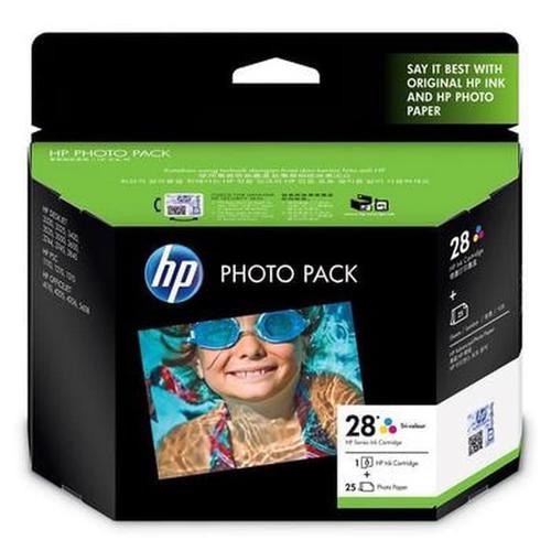 HP 28 Photo Pack Glossy 4x6.5 AP 25 Sht(Q8893AA)