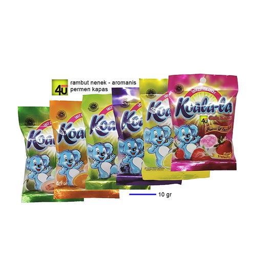KOALA-LA Soft Cotton Candy 10 gr - Permen Kapas Rambut Nenek JERUK