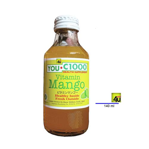 You C1000 - Vitamin C Drink - 140ml Botol Kaca RTD Mango