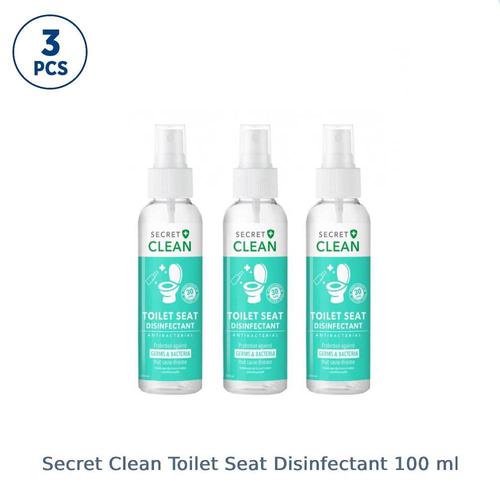Secret Clean Toilet Seat Disinfectant 100 ml 3 Pcs