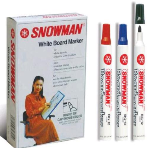 Snowman Spidol Whiteboard Biru