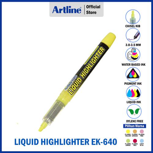 ARTLINE Spidol Highlighter Liquid Marker EK-640 FLOURO GREEN