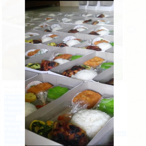 ALLISA CATERING - Nasi Box Ayam Bakar Spesial 50 Box