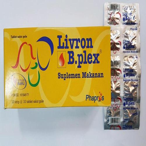 Original Livron B Plex Box Isi 100 Tablet Multivitamin dan Mineral