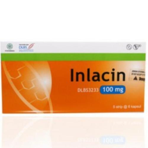 Original Inlacin 100 mg Box Isi 30 Kapsul
