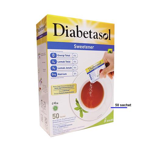 Diabetasol Sweetener - Pemanis alami Sorbitol - 50 sachet