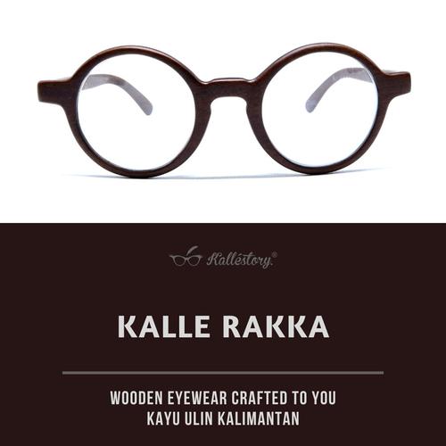Kacamata Kayu Ulin Kalimantan - Maple Kallestory Rakka Cokelat