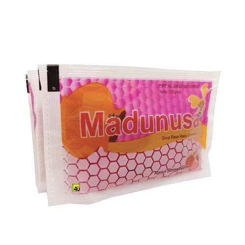 Madunusa - Sirup Madu Pilihan - Paket 5 Sachet STRAWBERRY