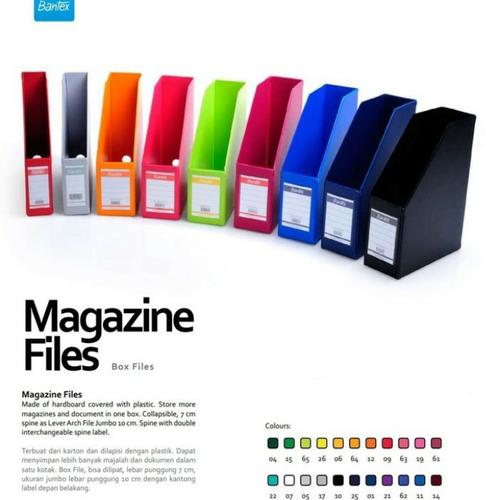 Box File A4 Bantex 4010 7cm / Box Magazine Biru