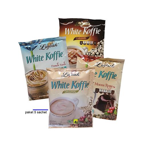 Luwak - White Koffie - Paket 5 sachet FRENCH VANILLA