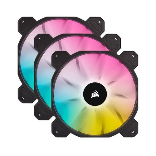 CORSAIR iCUE SP120 RGB ELITE PWM Fan - Triple Pack with Lighting Node