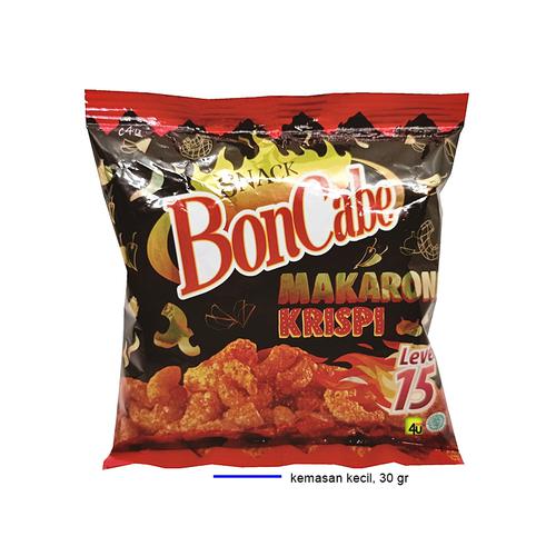 BonCabe Snack Makaroni Krispi Pedas 30 gr KECIL Lv15