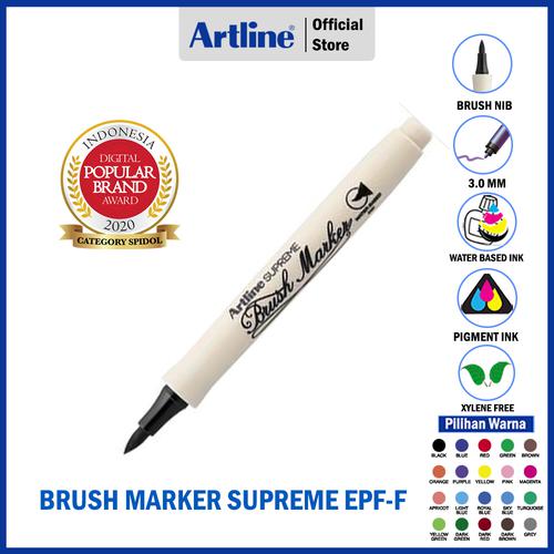 ARTLINE Spidol Supreme Brush Marker EPF-F PART 2 BRIGHT PURPLE