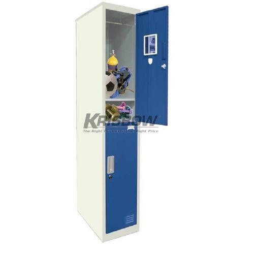 Krisbow 10091354 Locker 2 Doors Single Coloum Blue
