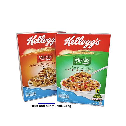 Kelloggs Mueslix - BOX Ukuran Sedang - Muesli Sereal Mix Harvest Fruit